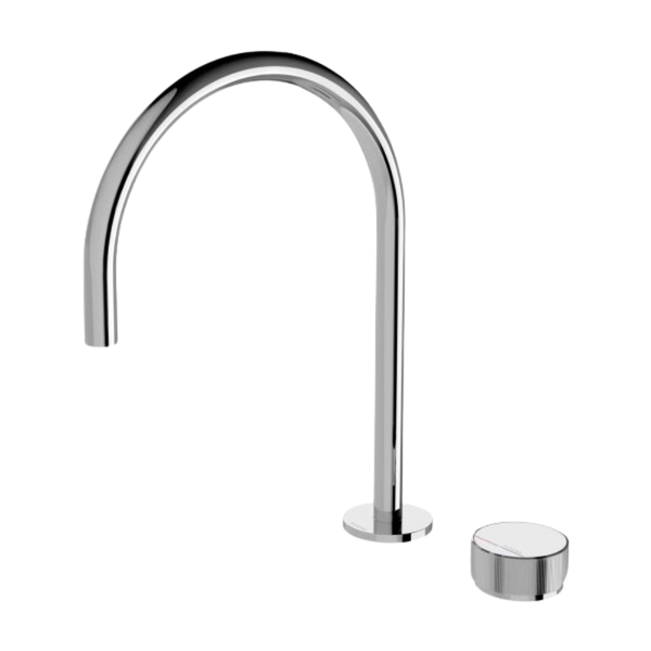 Phoenix Axia Hob Sink Mixer Set 220mm Gooseneck Chrome