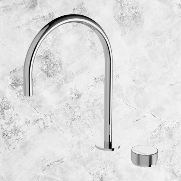 Phoenix Axia Hob Sink Mixer Set 220mm Gooseneck Chrome
