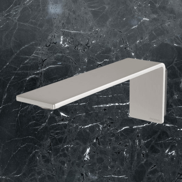 Phoenix Axia Wall Basin / Bath Outlet 200mm Brushed Nickel