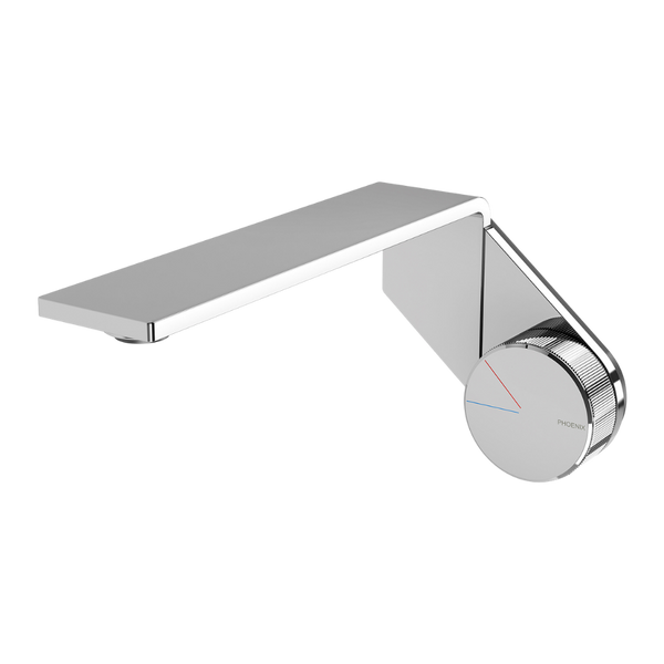 Phoenix Axia Wall Basin / Bath Mixer Set 200mm Chrome