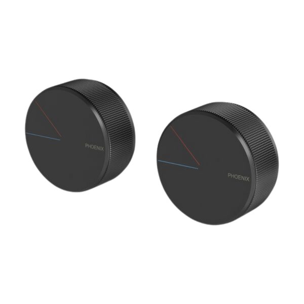 Phoenix Axia Twin Shower Mixer / Wall Mixer  Matte Black