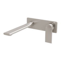 Phoenix Teel SwitchMix Wall Basin / Bath Mixer Set 200mm (Complete Kit) Lead Free Brushed Nickel