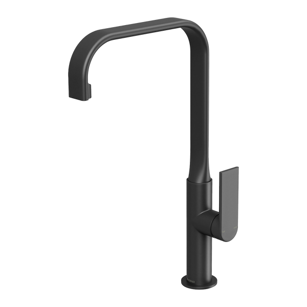 Phoenix Teel Sink Mixer 200mm Squareline Matte Black