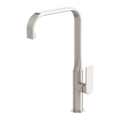 Phoenix Teel Sink Mixer 200mm Squareline Lead Free Brushed Nickel