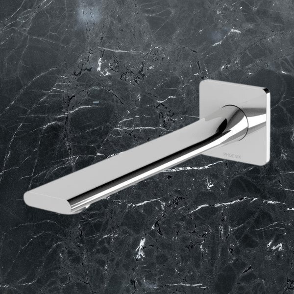 Phoenix Teel Wall Basin Outlet 200mm Chrome Lead Free