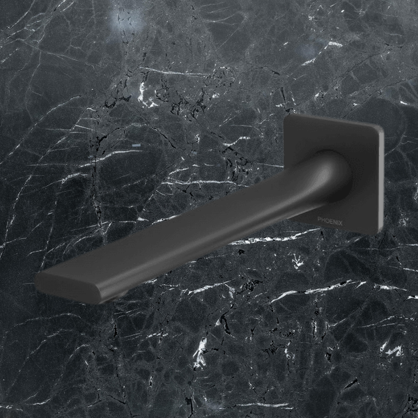 Phoenix Teel Wall Bath Outlet 200mm Lead Free Matte Black