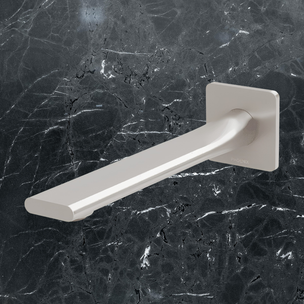 Phoenix Teel Wall Bath Outlet 200mm Brushed Nickel Lead Free