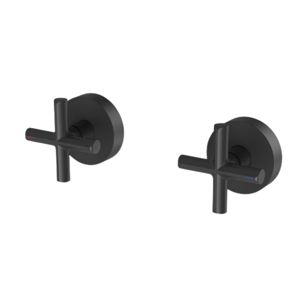 Phoenix Vivid Slimline Plus Wall Top Assemblies Matte Black Lead Free