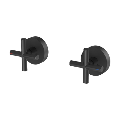 Phoenix Vivid Slimline Plus Wall Top Assemblies Matte Black