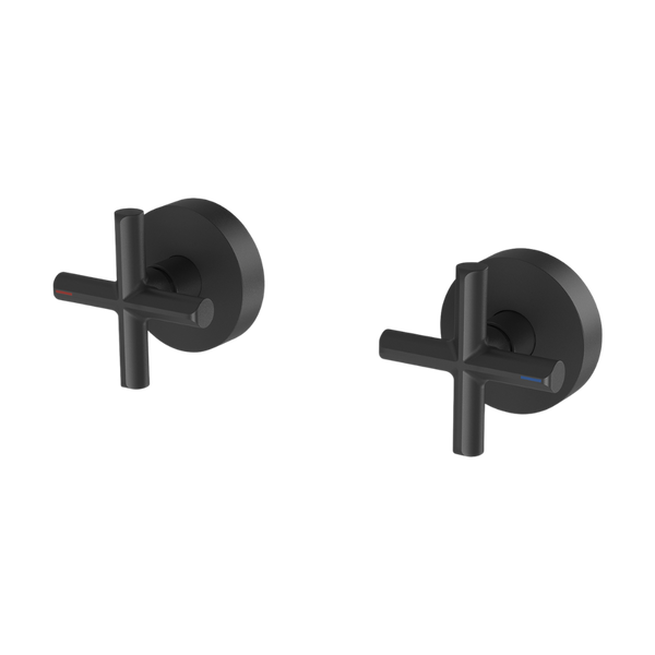 Phoenix Vivid Slimline Plus Wall Top Assemblies Matte Black Lead Free