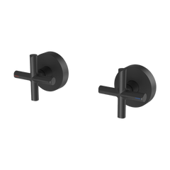 Phoenix Vivid Slimline Plus Wall Top Assemblies Matte Black Lead Free