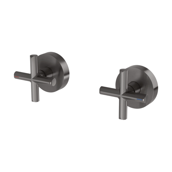 Phoenix Vivid Slimline Plus Wall Top Assemblies Brushed Carbon Lead Free