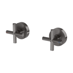 Phoenix Vivid Slimline Plus Wall Top Assemblies Brushed Carbon Lead Free
