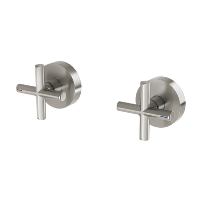 Vivid Slimline Plus Wall Top Assemblies Brushed Nickel