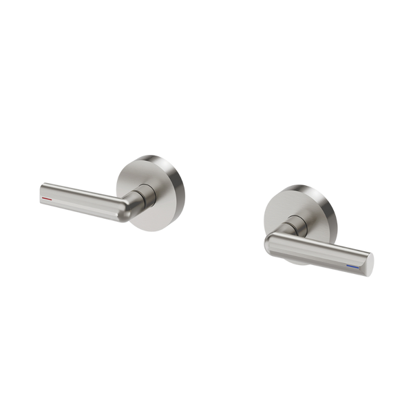 Phoenix Vivid Slimline Plus Lever Wall Top Assemblies Brushed Nickel Lead Free