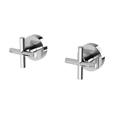 Phoenix Vivid Slimline Plus Wall Top Assemblies 15mm Extended Spindles Chrome