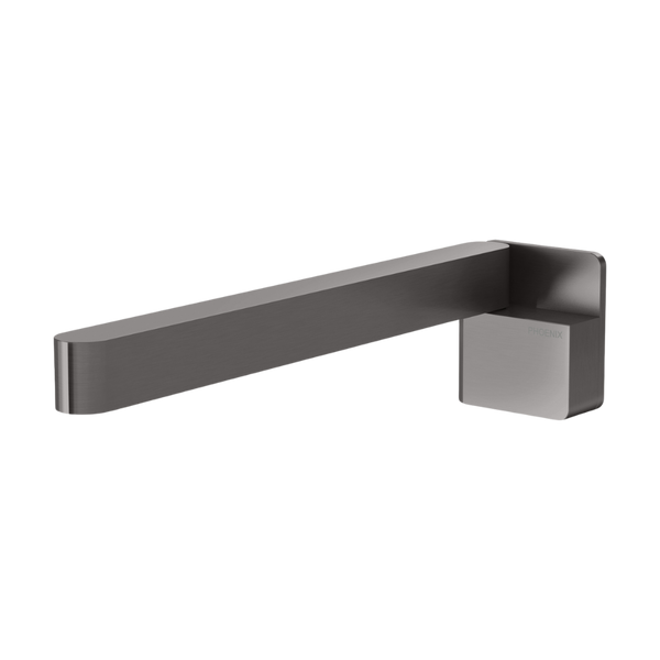 Phoenix Designer Swivel Bath Outlet 230mm Square Brushed Carbon