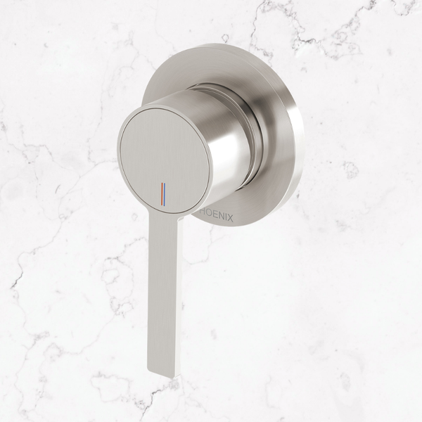 Phoenix Lexi MKII SwitchMix Shower / Wall Mixer (Complete Kit) Brushed Nickel