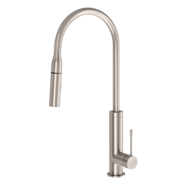 Phoenix Deja Pull Out Sink Mixer 220mm Lead Free Brushed Nickel