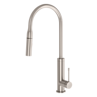 Phoenix Deja Pull Out Sink Mixer 220mm Lead Free Brushed Nickel