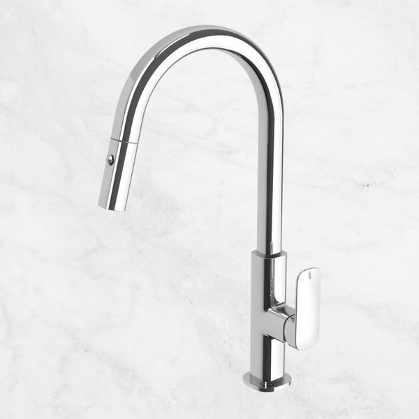 Phoenix Nuage Pull Out Sink Mixer 200mm Lead Free Chrome