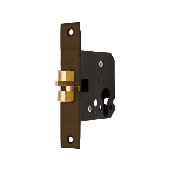 Zanda Sliding Door Mortice Lock Ember Bronze
