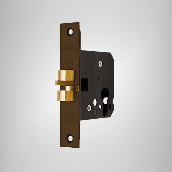 Zanda Sliding Door Mortice Lock Ember Bronze