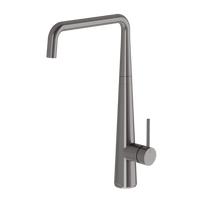 Phoenix Erlen Brushed Carbon Sink Mixer 200mm Squareline