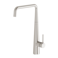 Phoenix Erlen Brushed Nickel Sink Mixer 200mm Squareline