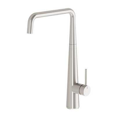 Phoenix Erlen Brushed Nickel Sink Mixer 200mm Squareline