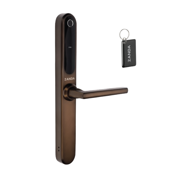 Zanda Stealth Smart Lock Longplate Ember Bronze