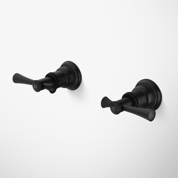 Phoenix Cromford Wall Top Assemblies Lead Free Matte Black