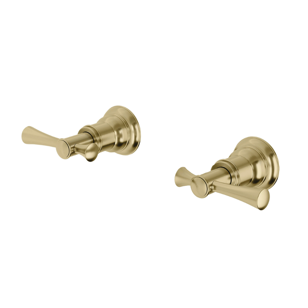 Phoenix Cromford Wall Top Assemblies Brushed Gold Lead Free