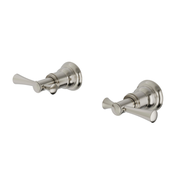 Phoenix Cromford Wall Top Assemblies 15mm Extended Spindles Brushed Nickel