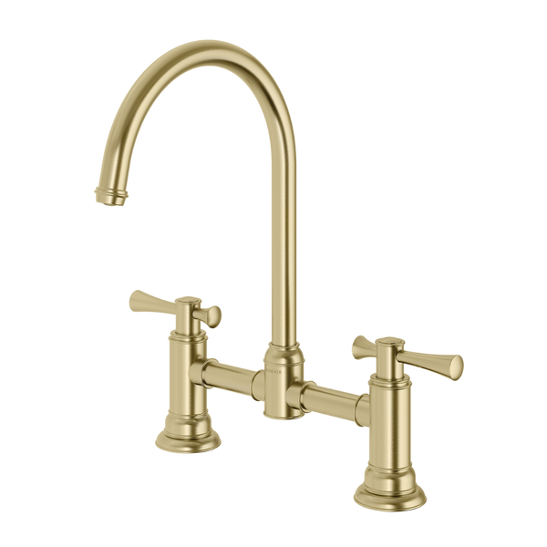 Phoenix Cromford Exposed Sink Set Brushed Gold