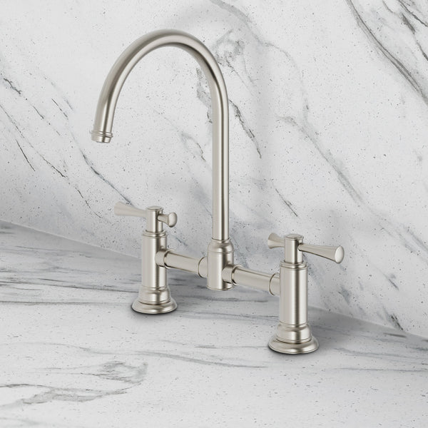 Phoenix Cromford Exposed Sink Set Brushed Nickel