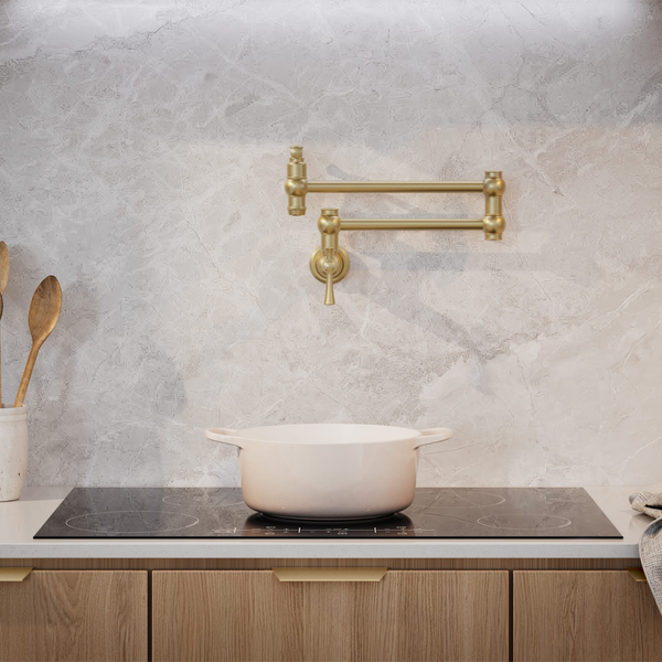 Phoenix Cromford Pot Filler Brushed Gold