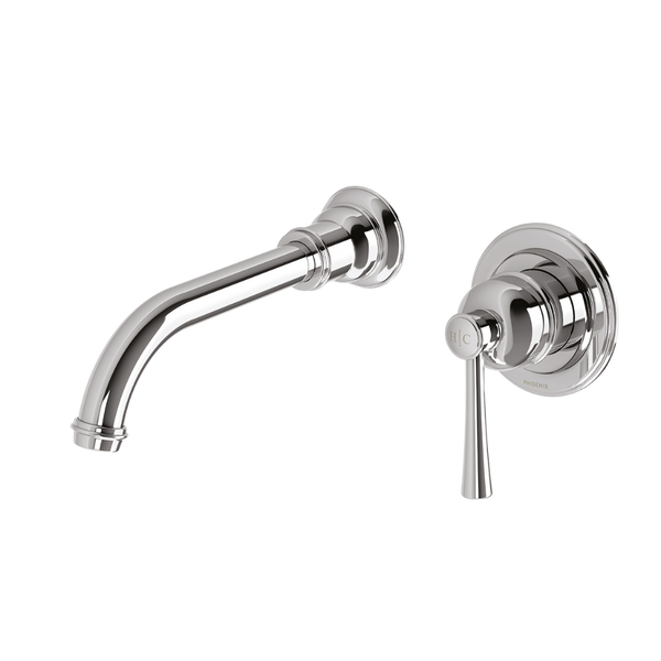 Phoenix Cromford SwitchMix Wall Basin / Bath Mixer Set 180mm (Complete Kit) Lead Free Chrome
