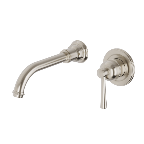 Phoenix Cromford SwitchMix Wall Basin / Bath Mixer Set 180mm (Complete Kit) Lead Free Brushed Nickel