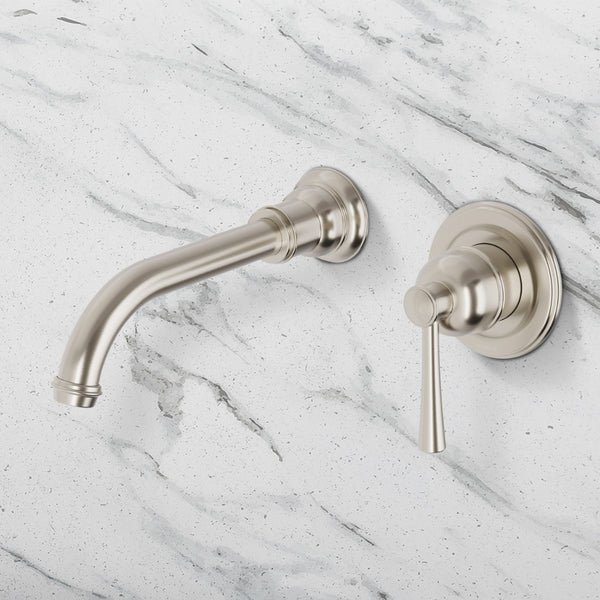 Phoenix Cromford SwitchMix Wall Basin/Bath Mixer Set (Fit-Off Kit Only) Brushed Nickel