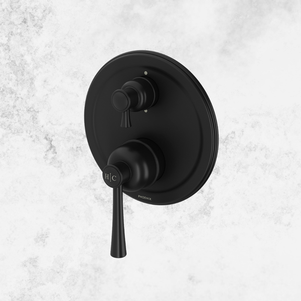 Phoenix Cromford SwitchMix Shower / Bath Diverter Mixer (Complete Kit) Matte Black