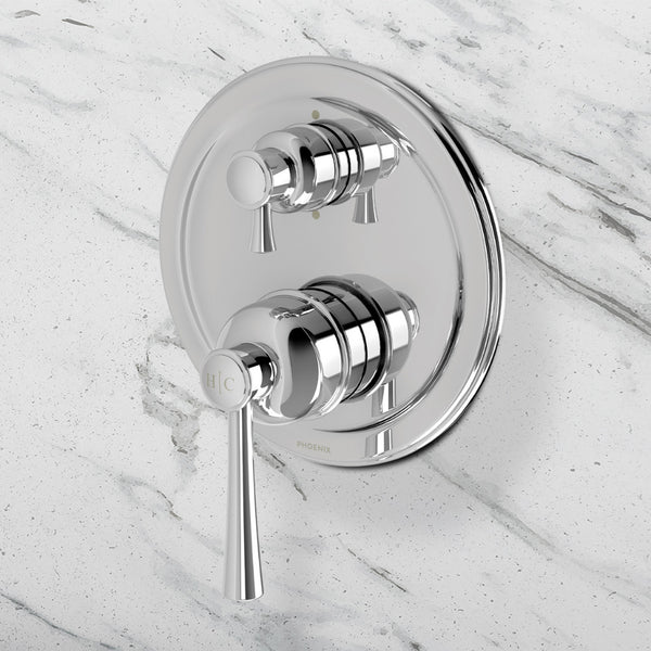 Phoenix Cromford SwitchMix Shower/Bath Divertor Mixer Fit-Off Kit Chrome