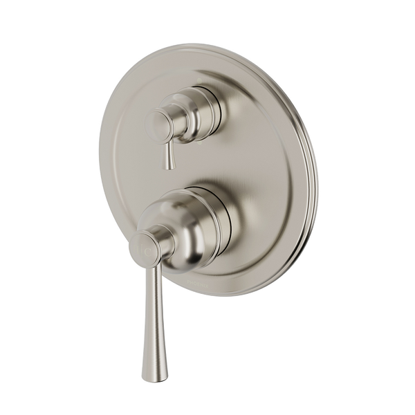 Phoenix Cromford SwitchMix Shower/Bath Divertor Mixer Fit-Off Kit Lead Free Brushed Nickel