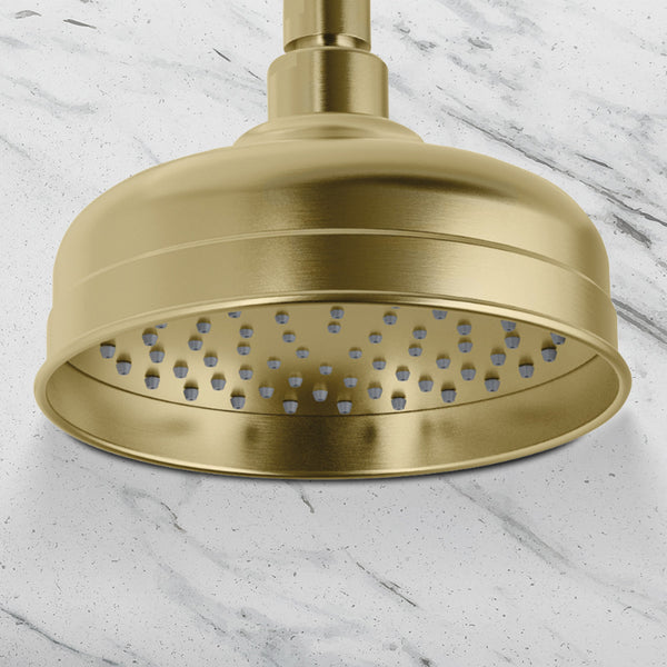 Phoenix Cromford Shower Rose Brushed Gold