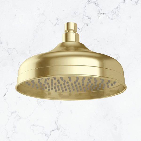 Phoenix Cromford Shower Rose 210mm Brushed Gold
