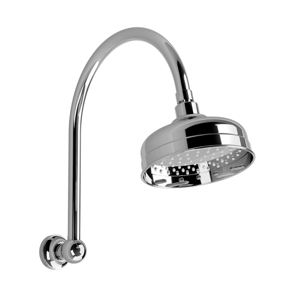 Phoenix Cromford High-Rise Shower Arm and Rose Chrome