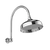 Phoenix Cromford High-Rise Shower Arm and Rose 210mm Chrome