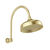 Phoenix Cromford High-Rise Shower Arm and Rose 210mm Brushed Gold
