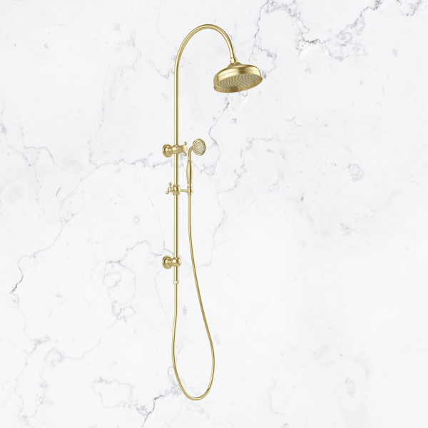 Phoenix Cromford Twin Shower 210mm Rose Brushed Gold
