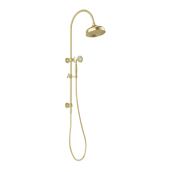 Phoenix Cromford Twin Shower 210mm Rose Brushed Gold